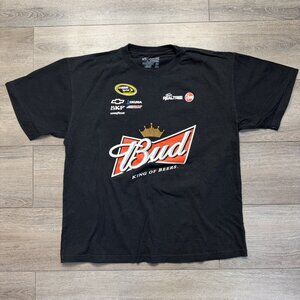 NASCAR Kevin Harvick #29 BUD King of Beers Shirt Size XL Black